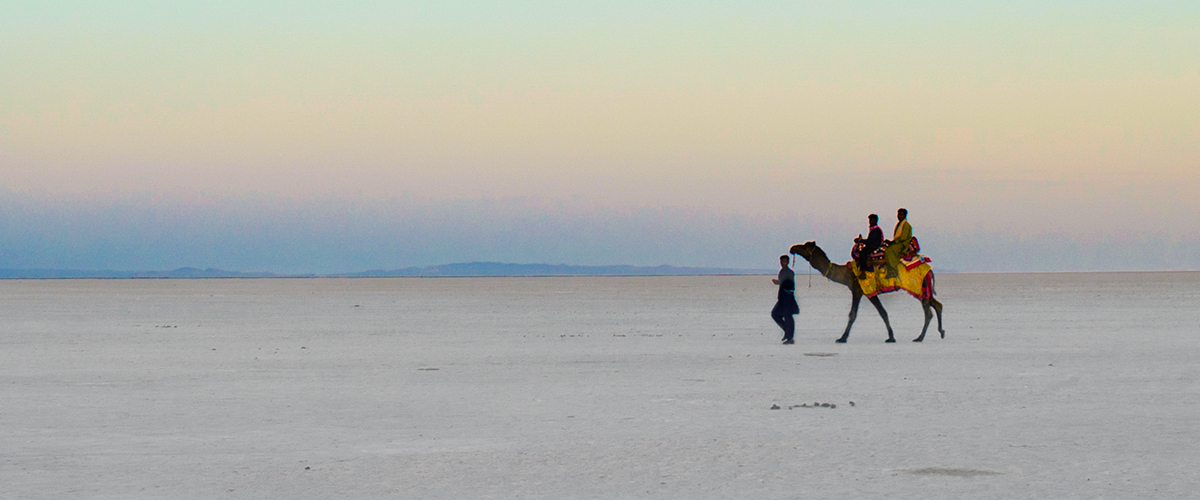 The salt desert of Kutch